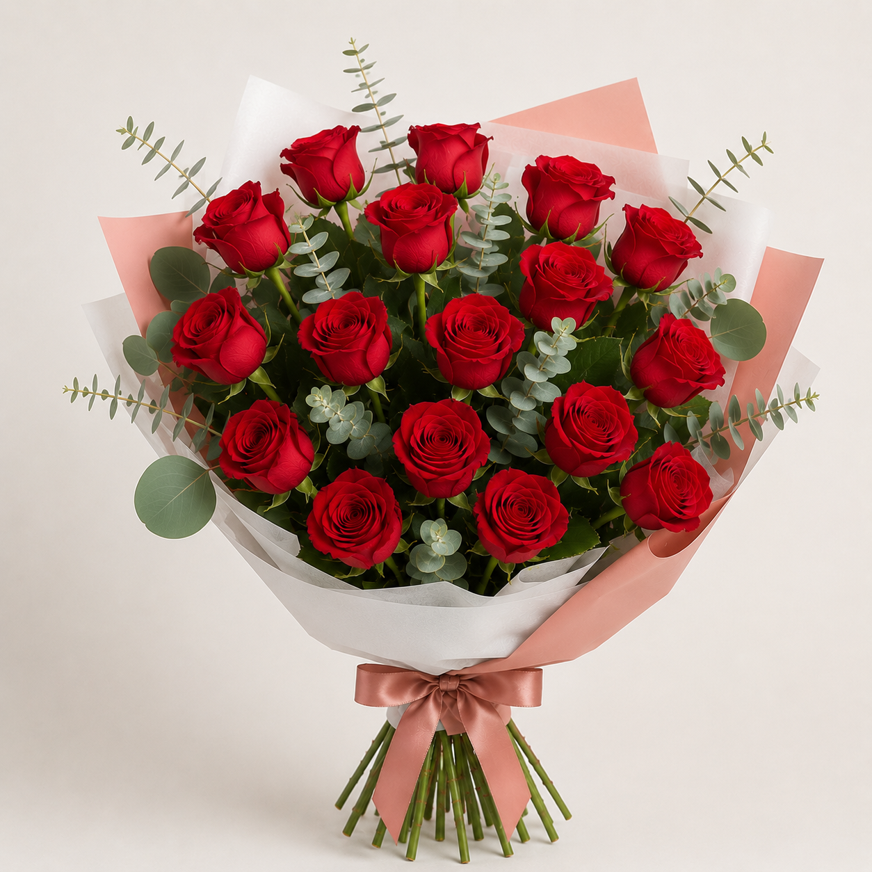 Premium Bouquet of Red Roses