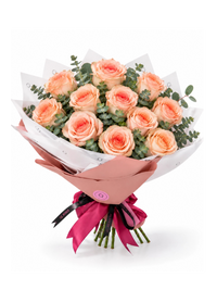 Ramo Premium de Rosas Durazno