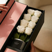 Flute Box de Rosas Brancas