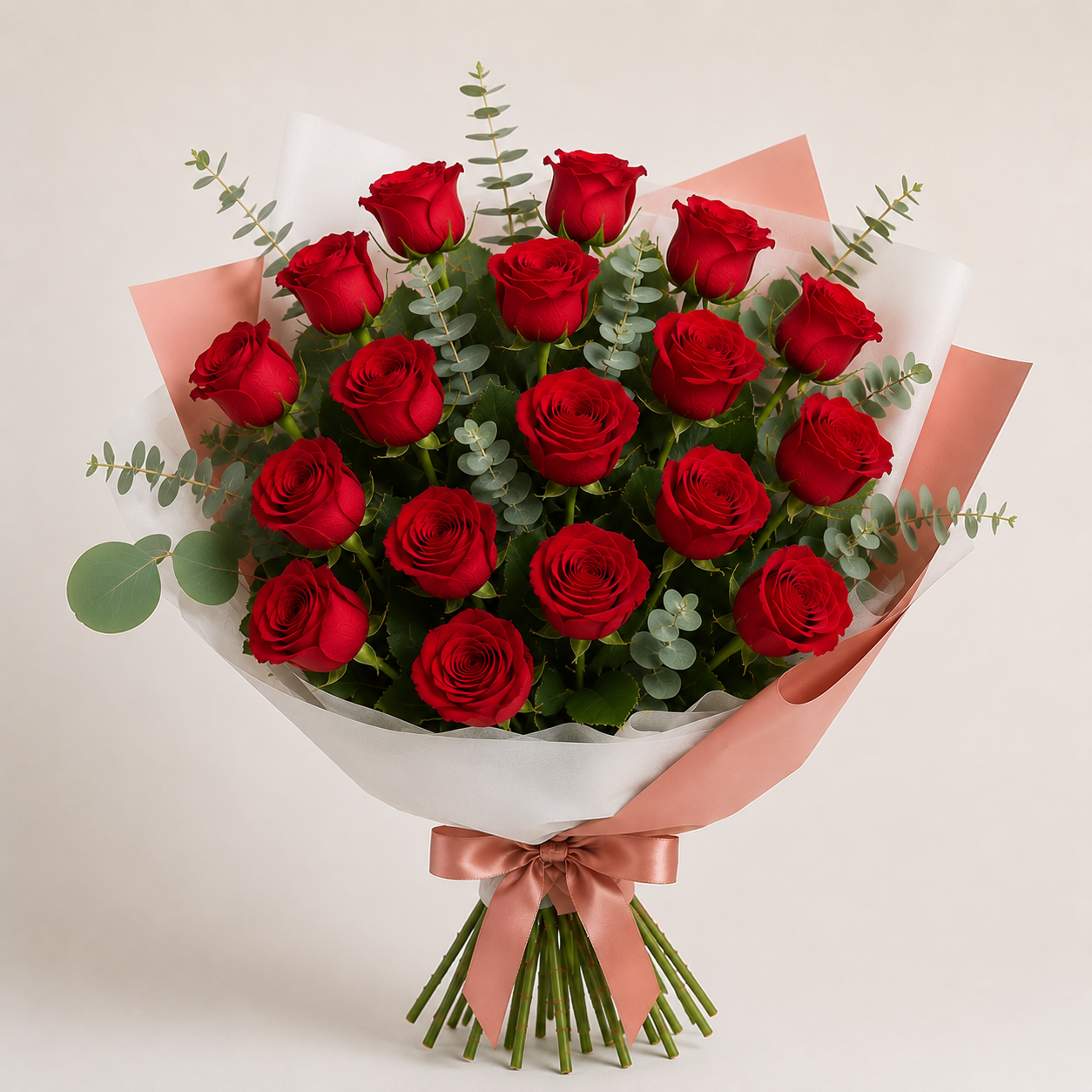 Premium Bouquet of Red Roses