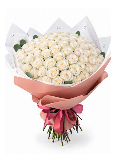 Ramo Prestige 100 - Rosas Brancas