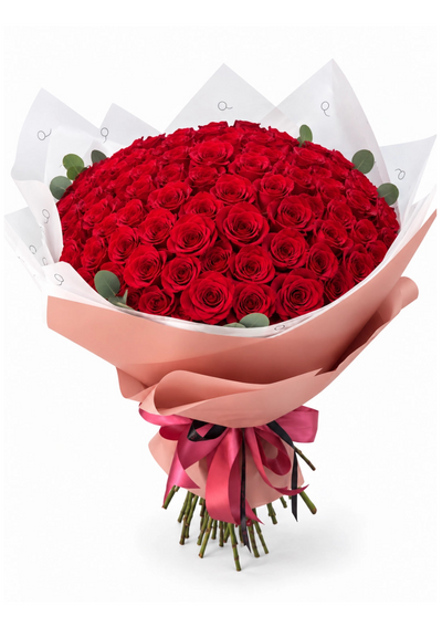 Ramo Prestige 100 - Rosas Vermelhas