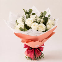 Premium Bouquet of White Roses