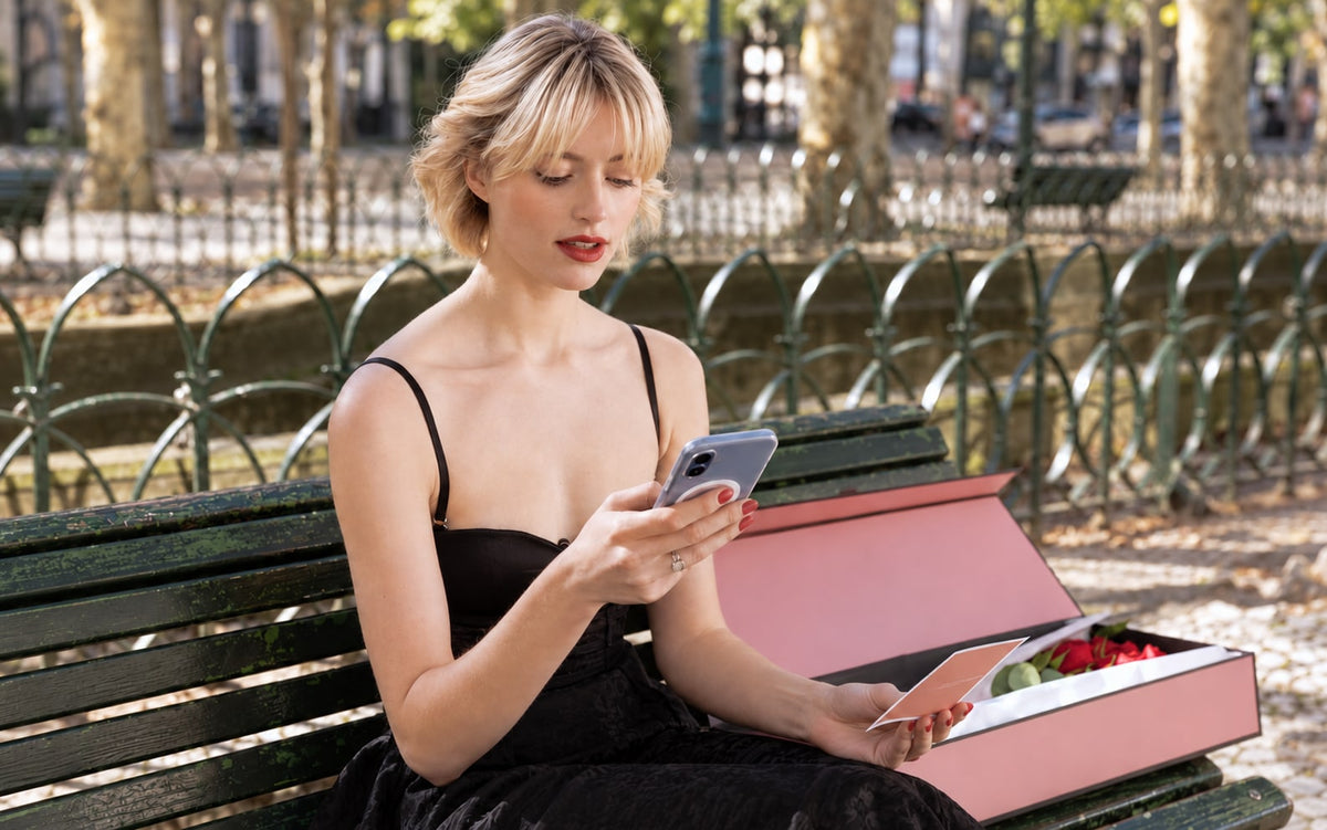 Cliente QRoses recebe reações ao digitalizar o QR do seu cartão
