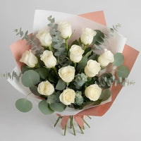 Premium Bouquet of White Roses