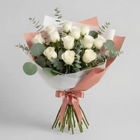 Premium Bouquet of White Roses