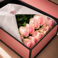 Caixa Signature de Rosas Cor-de-Rosa