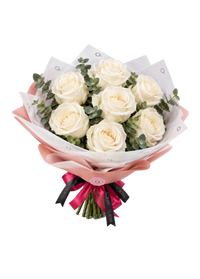 Essential White Rose Bouquet