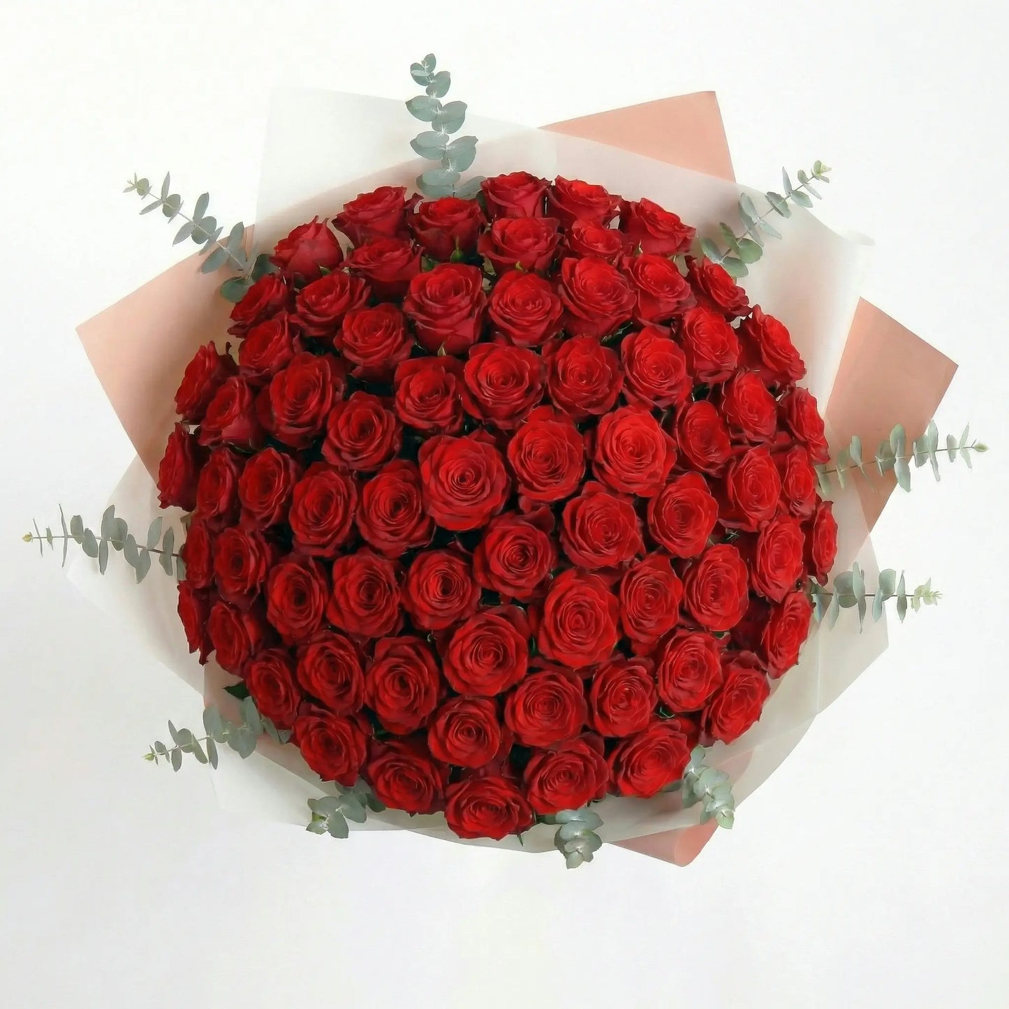 Ramo de Alta Gama de 50 Rosas Vermelhas